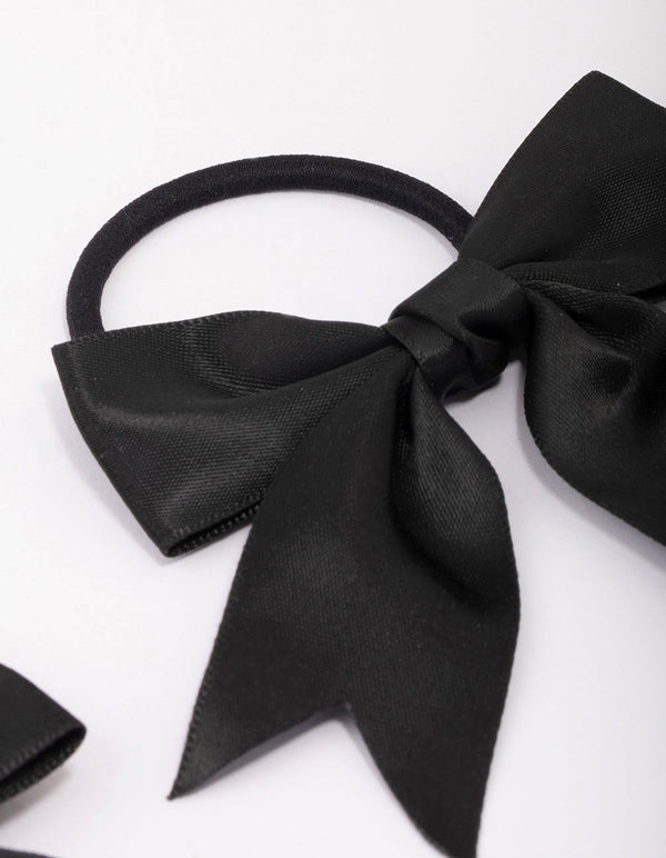 Black Fabric Hair Tie Pack - Lovisa