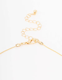 Gold Long Mixed Beaded Necklace - link has visual effect only