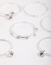 Diamante Chain Ring Stack Pack - link has visual effect only