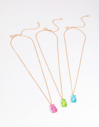 Acrylic Gummy Bear Necklace Pack - link has visual effect only