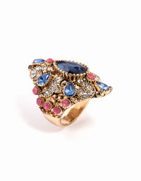 Gold Grand Pear Ring - link has visual effect only