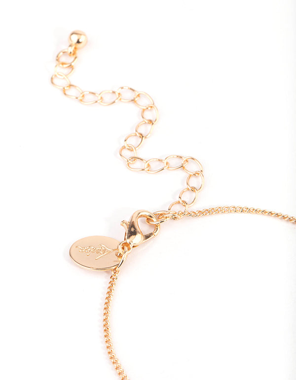 Gold Classic Diamante Layered Chain - Lovisa