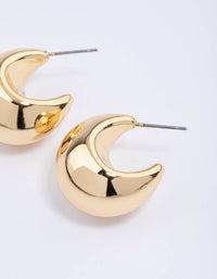 Gold Plated Chunky Bubble Hoop Earrings - link has visual effect only