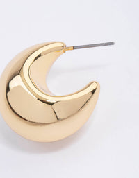 Gold Plated Chunky Bubble Hoop Earrings - link has visual effect only