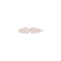 Cubic Zirconia Rose Gold Marquise Laurel Clip - link has visual effect only