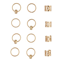 Gold Cuff Ring Hair Accessory Pack - link has visual effect only